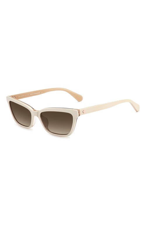 Kate Spade New York Aisha 55mm Gradient Ectangular Sunglasses