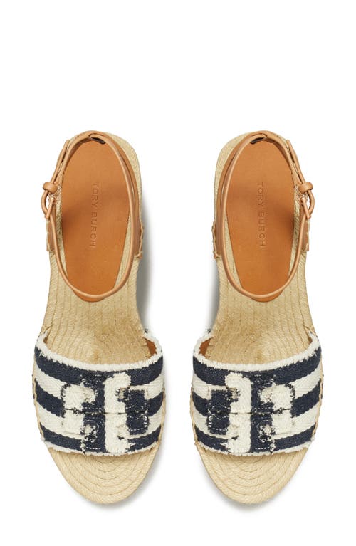 Tory Burch Ines Ankle Strap Espadrille Platform Wedge Sandal
