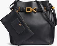 Donna Karan New York Gingham Bucket Bag