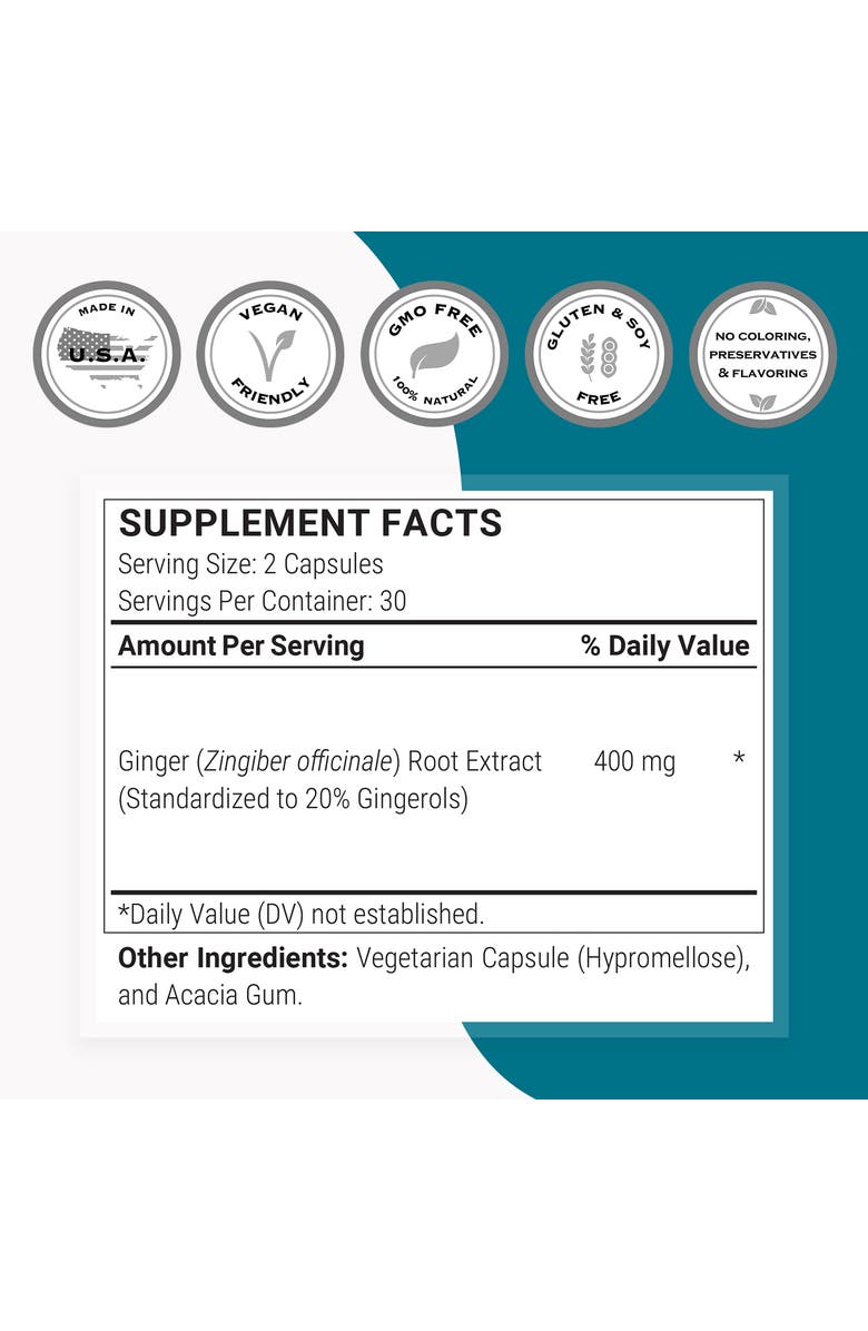 SuperSmart Super Gingerols 400mg, Alternate, color, NO COLOR