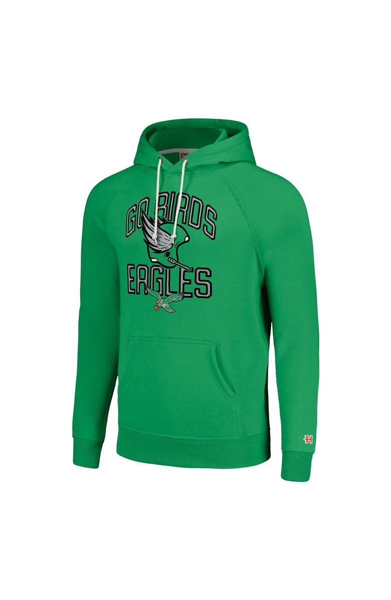 Homage Unisex Homage  Green Philadelphia Eagles Hyperlocal Raglan Pullover Hoodie, Alternate, color, 