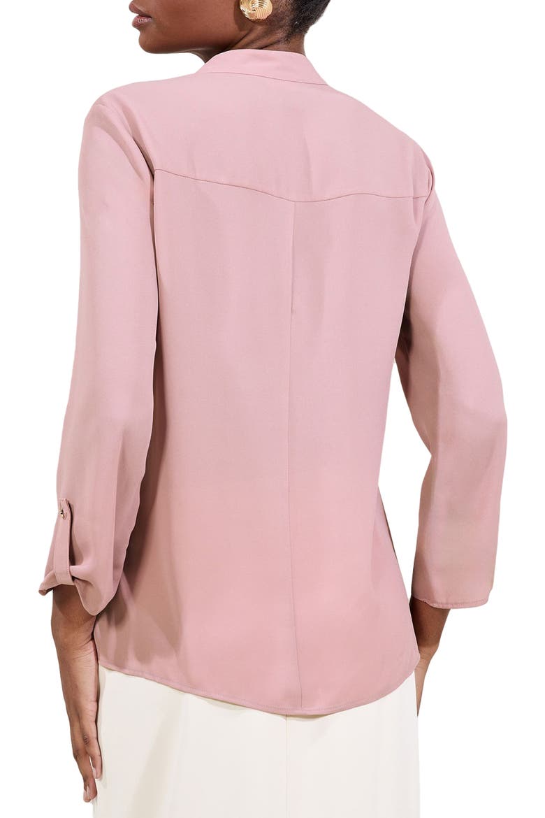 Half Zip Utility Top, Alternate, color, PINK
