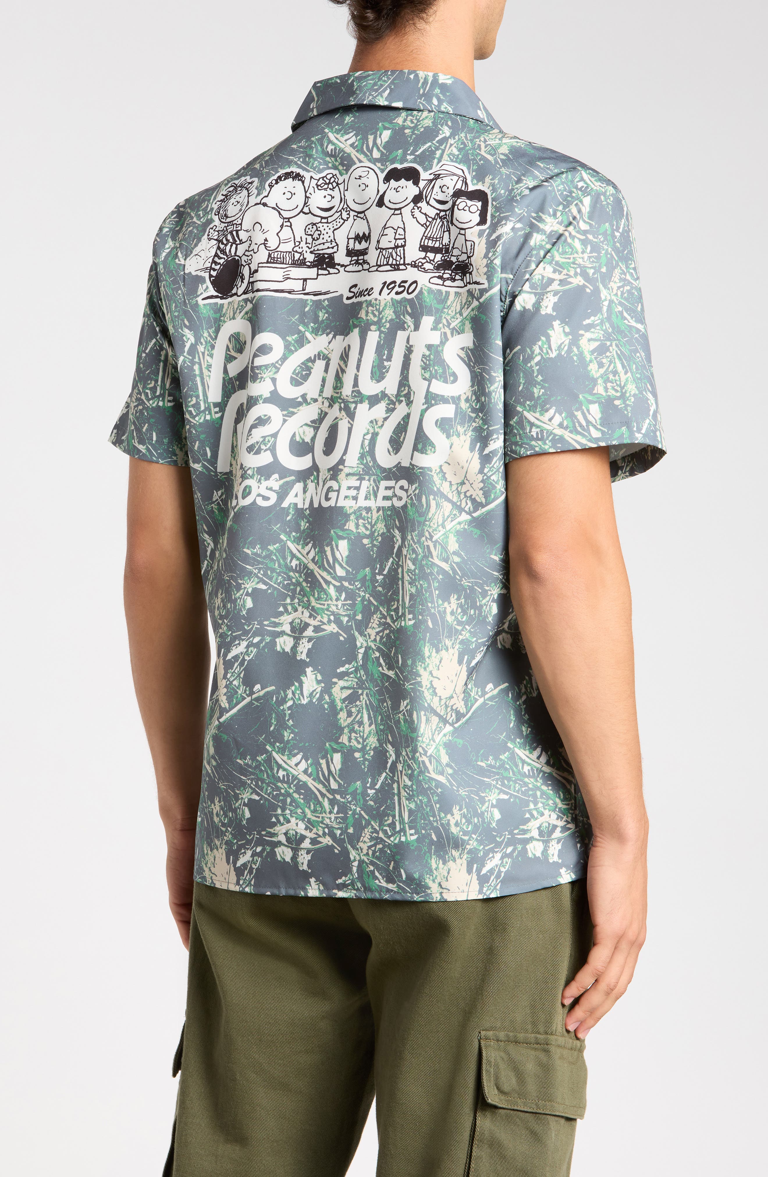 The Forecast Agency Peanuts Records Camp Shirt (Men) | Nordstromrack