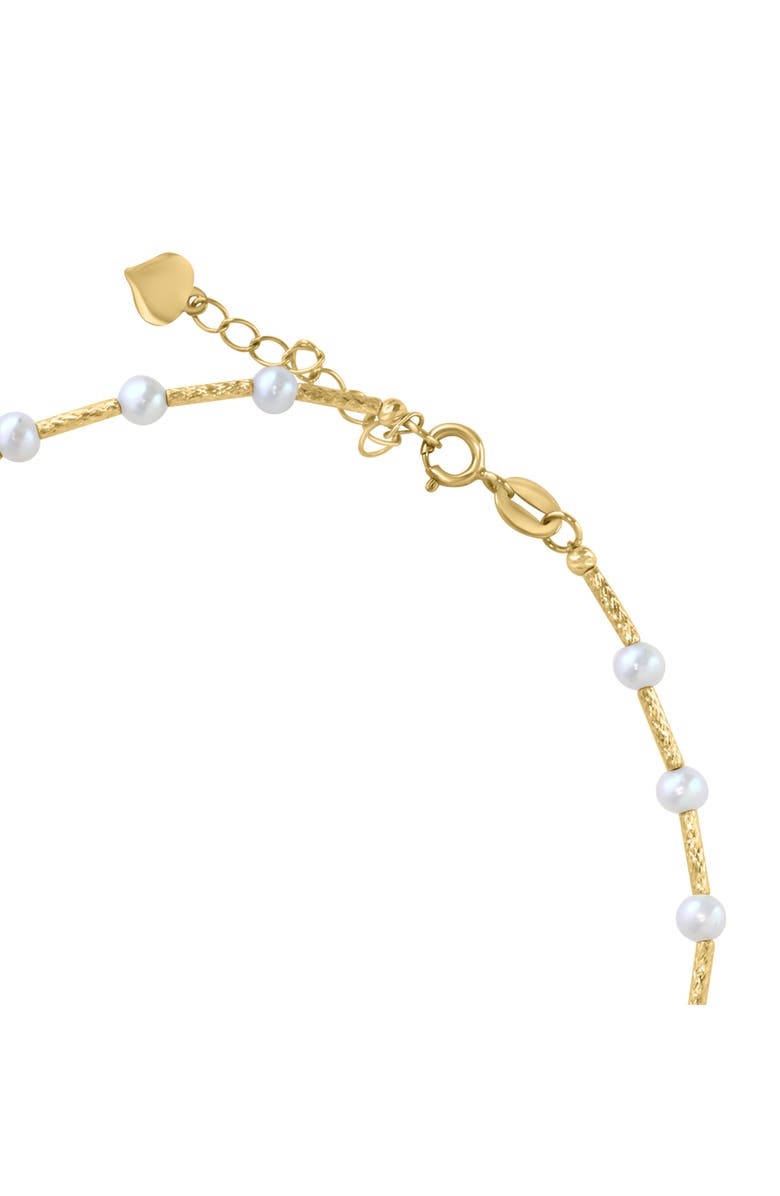 EFFY 14K Gold 3-5mm Freshwater Pearl Station Bracelet, Alternate, color,