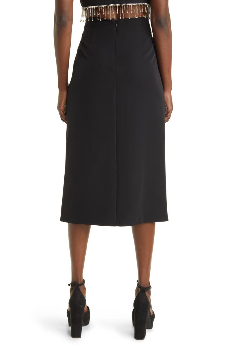 SOMETHING NEW Coco Embellished Slit Midi Skirt, Alternate, color,