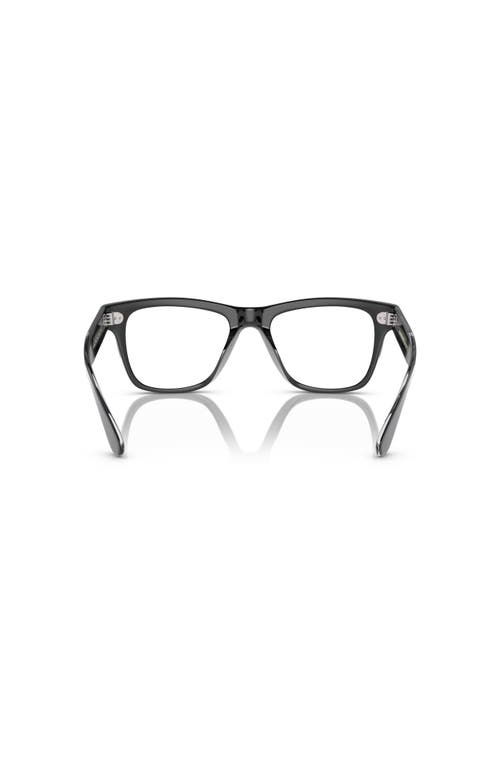 Oliver Peoples 51mm Rectangle Optical Glasses In Gray