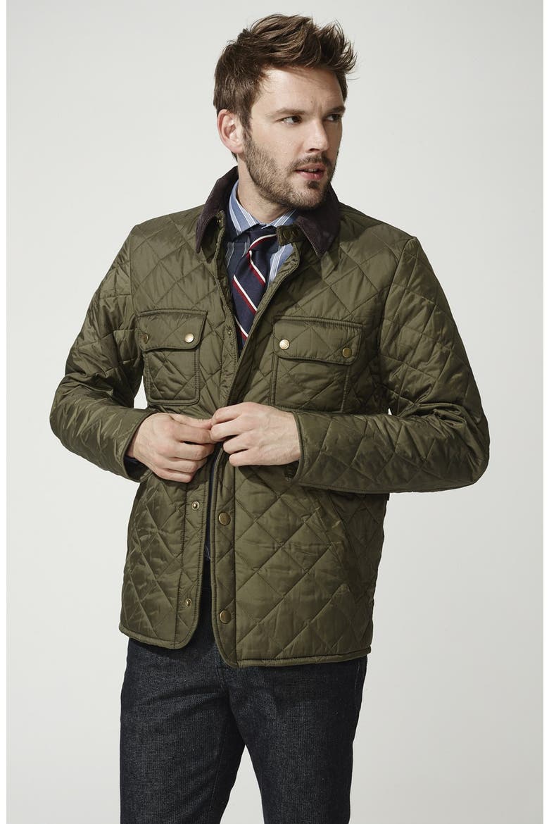 Tinford Regular Fit Quilted Jacket, Alternate, color, BLACK