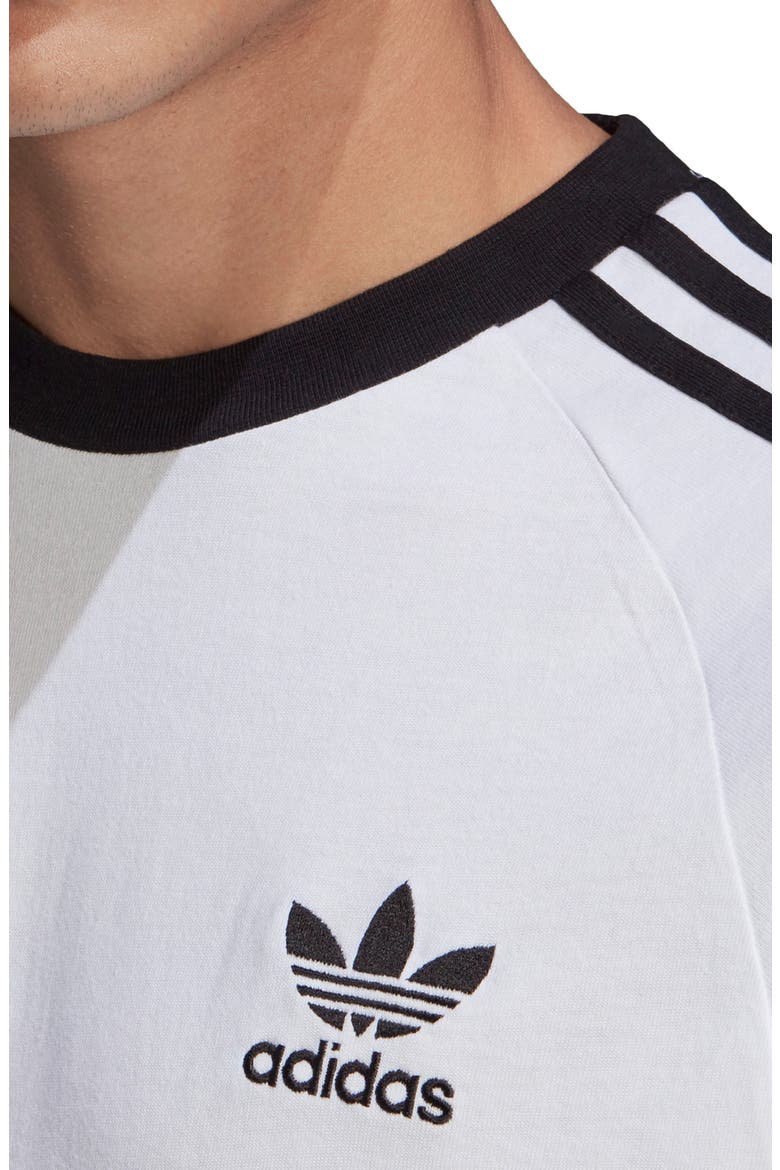 3-Stripes Long Sleeve Graphic Tee, Alternate, color, WHITE