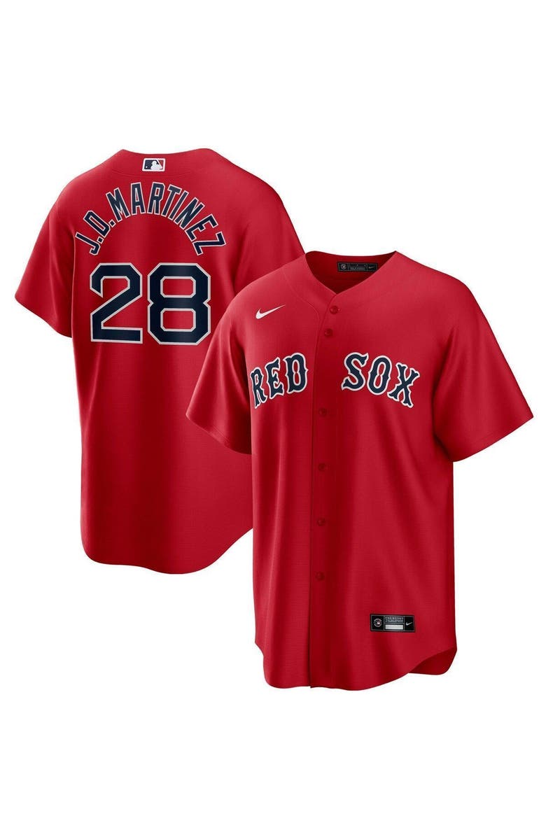 Nike Men's Nike J.D. Martinez Red Boston Red Sox Alternate Replica Player Name Jersey, Main, color, 