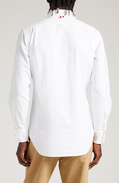 Thom Browne Classic Fit Cotton Button-down Shirt In White
