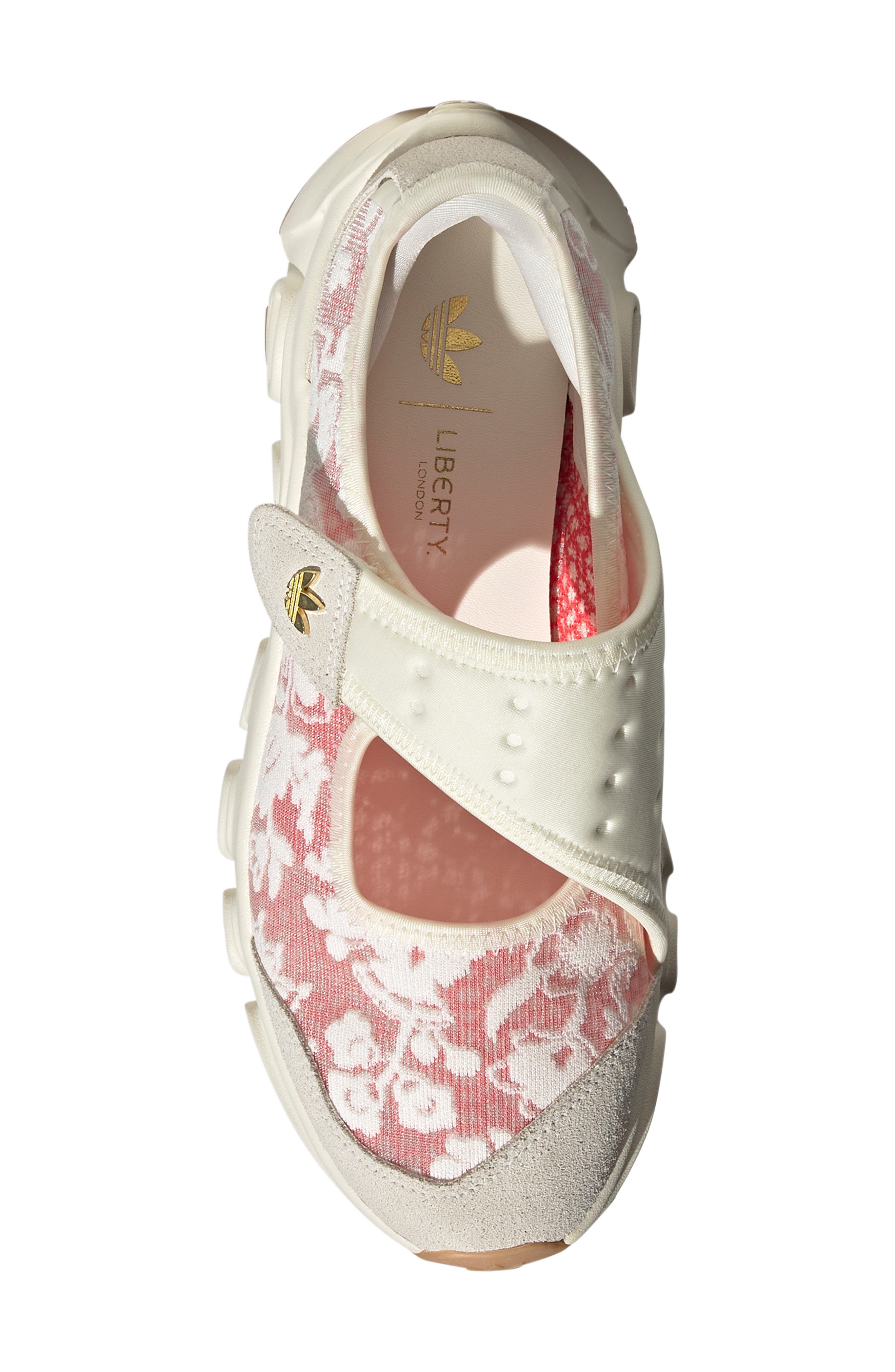 adidas x Liberty London Adifom Megajane Sneaker, Alternate, color, White/ Cream White/Scarlet