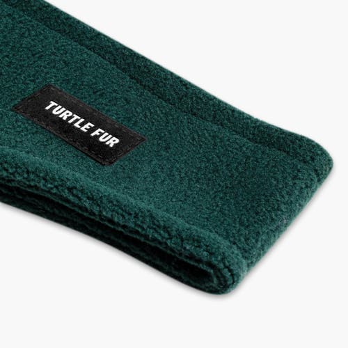Turtle Fur Bang Band Fleece Headband In Green
