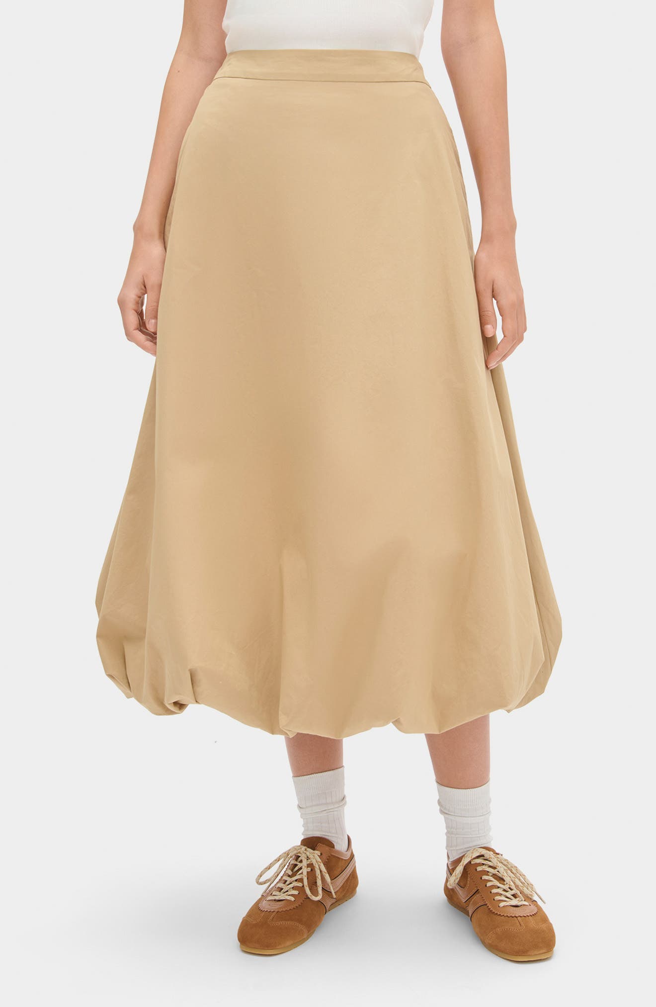 Nola Organic Cotton Bubble Midi Skirt - image 3