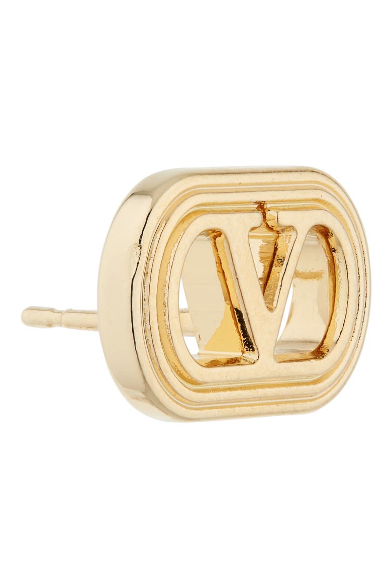 VLOGO Ovalette Stud Earrings, Alternate, color, ORO