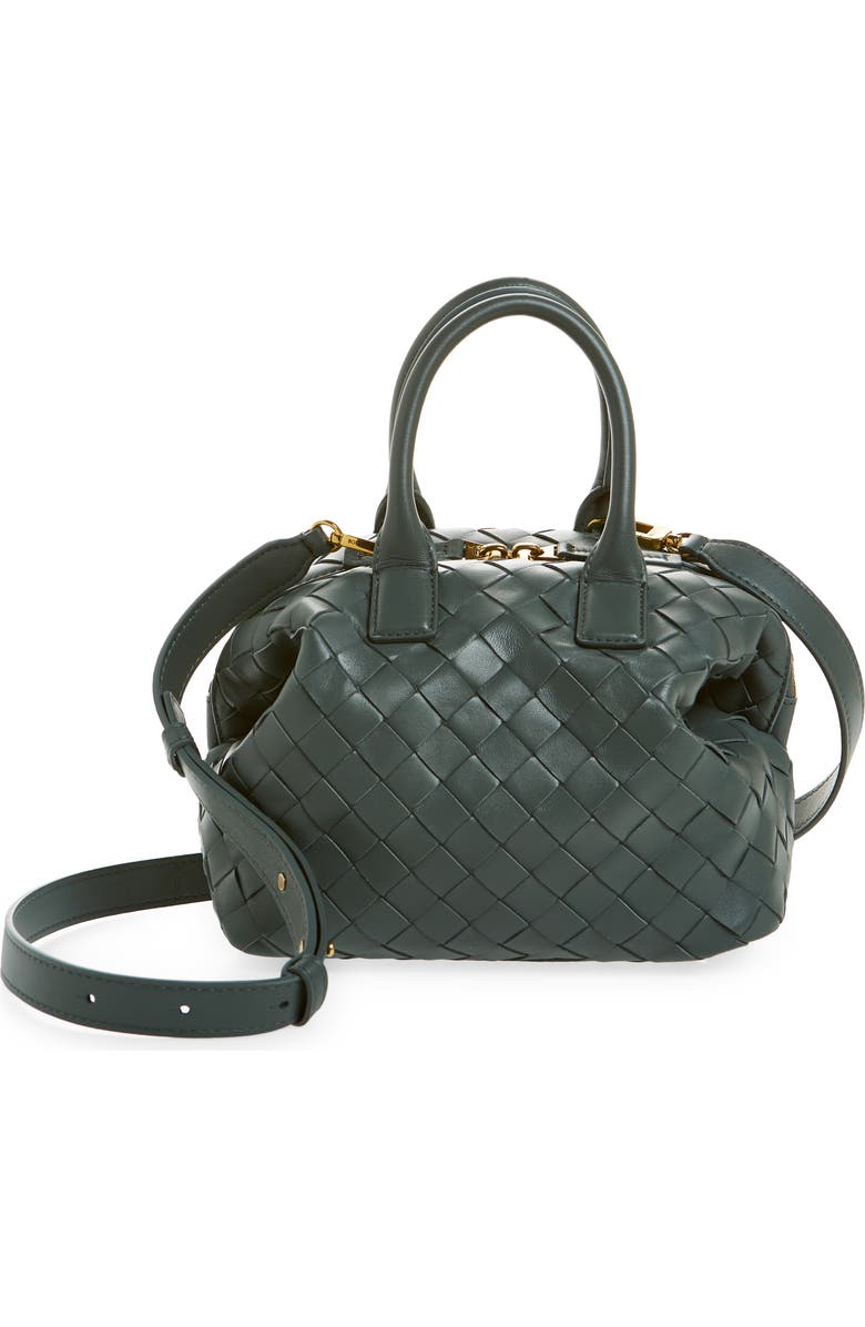 Bottega Veneta Mini Bauletto Intreciatto Lambskin Leather Handbag, Main, color,