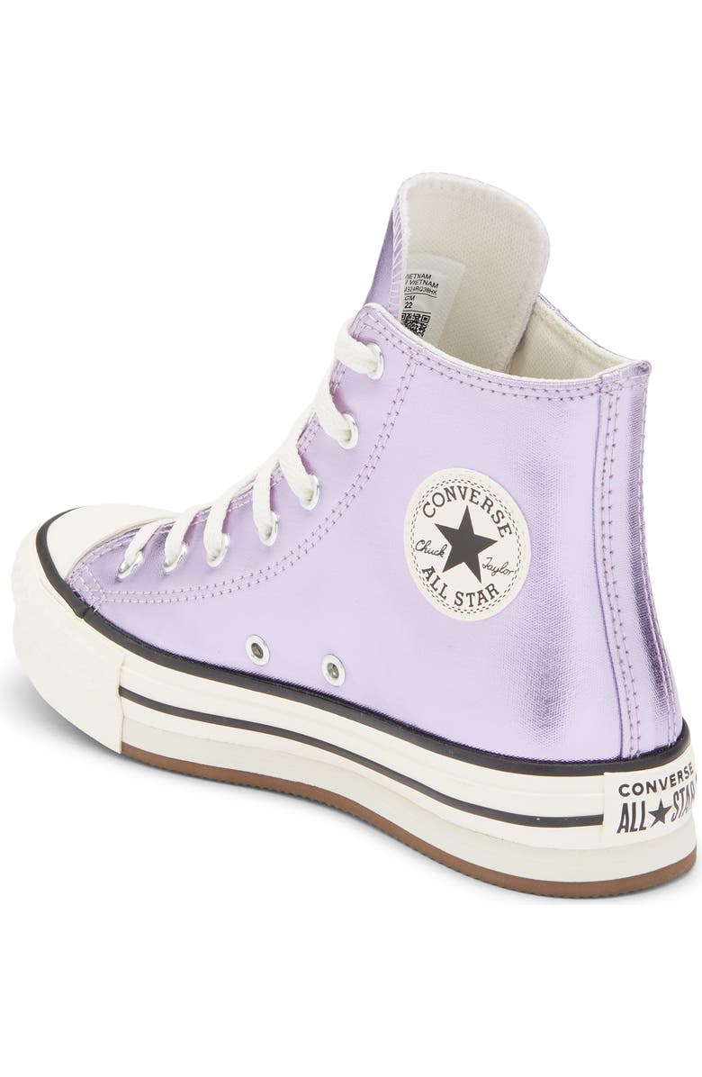 Converse Kids' Eva Lift Hi-Top Sneaker, Alternate, color, Purple/ Egret/ Black