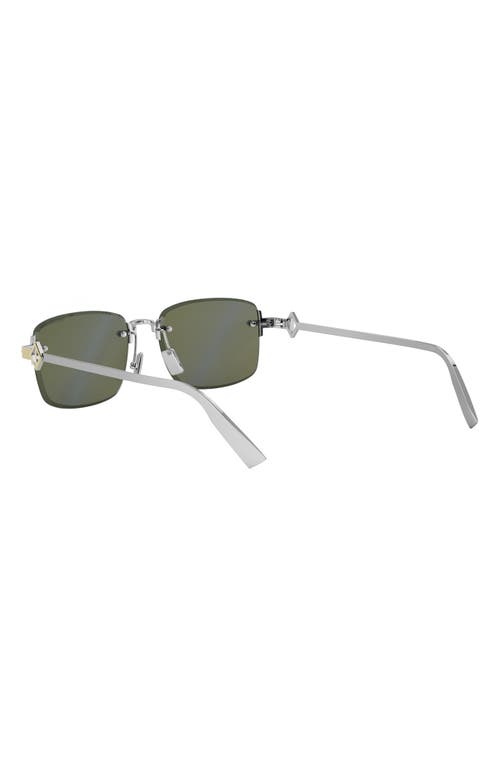 Dior Frameless Rectangle Sunglasses In Black
