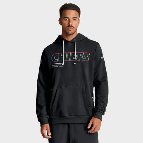 Men's Nike Black Kansas City Chiefs 2025 NFL Crucial Catch Sideline Standard Issue Dri-FIT Hoodie