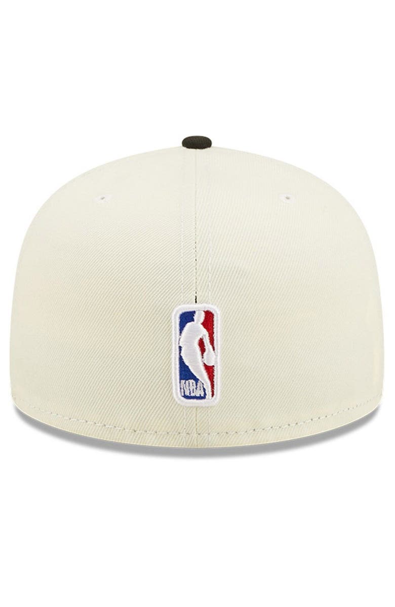 New Era Men's New Era Cream/Black Brooklyn Nets 2022 NBA Draft 59FIFTY Fitted Hat, Alternate, color, 