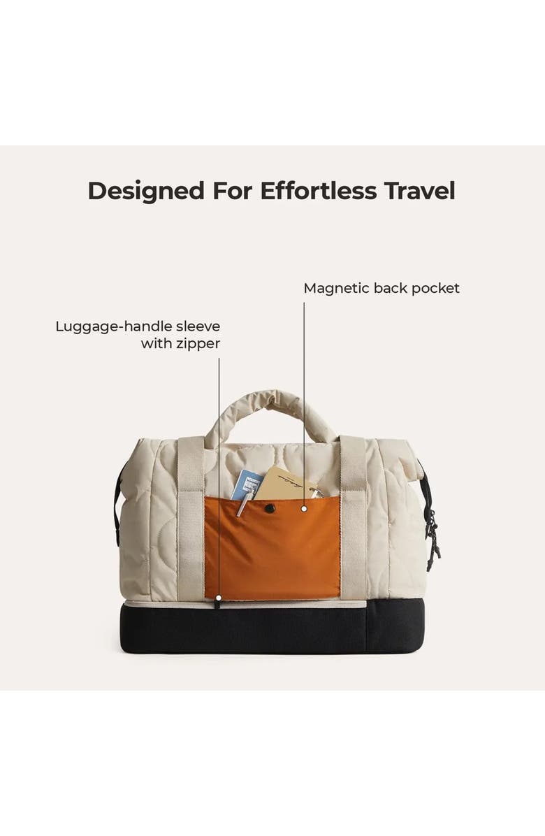 Bagsmart Paz 34L Laptop Duffle with Shoe Compartment, Alternate, color, Tangerine