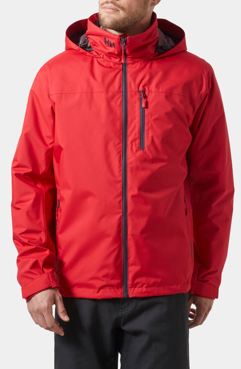 Helly Hansen Hooded Crew 2.0 Waterproof Midlayer Sailing Jacket, Main, color, 