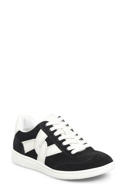 Söfft Ramsie Suede Sneaker In Black/off White