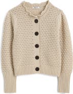 Madewell Scalloped Merino Wool Blend Cardigan
