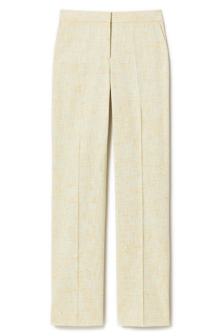 Gates Pastel Dust Tweed Straight Leg Pants, Alternate, color, CHARTREUSE MULTI