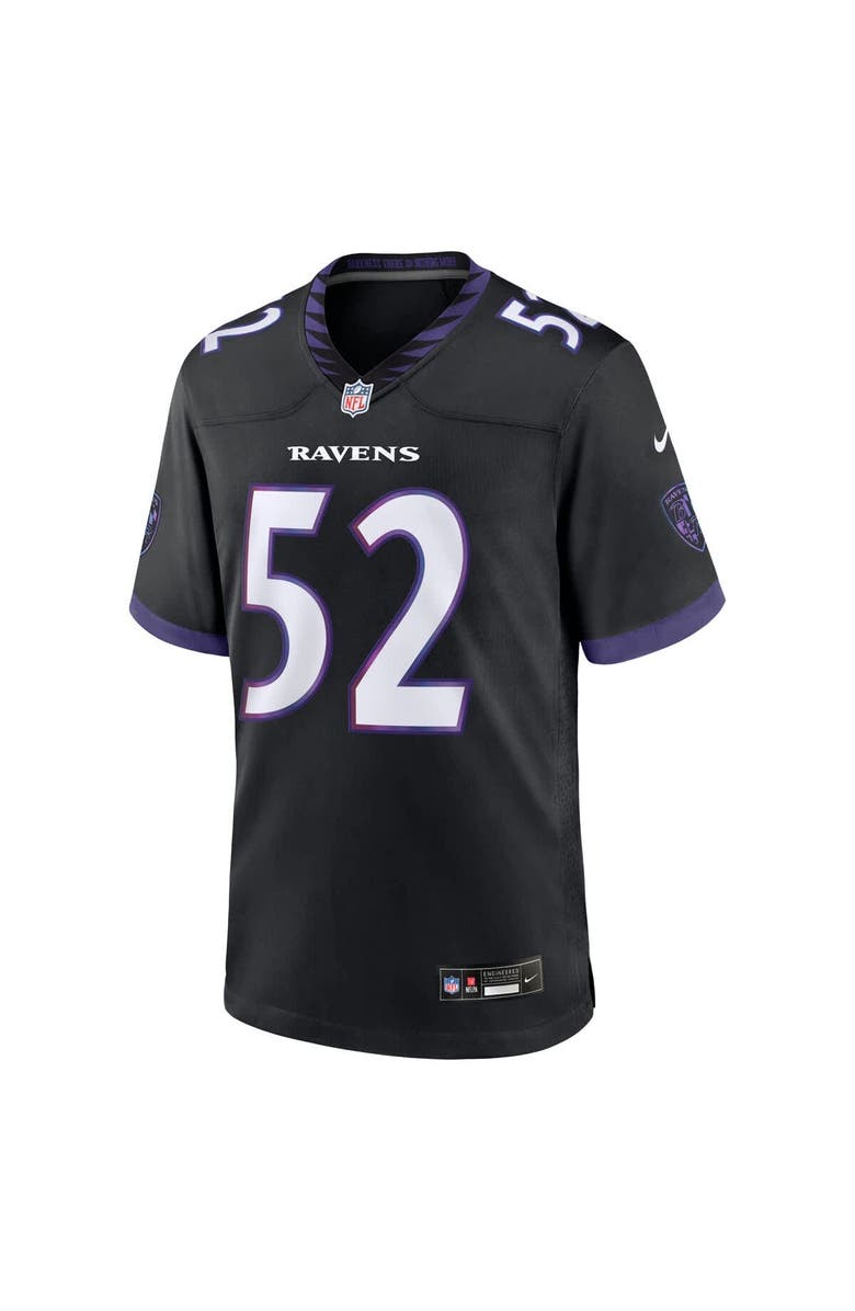 Nike Men's Nike Ray Lewis Black Baltimore Ravens Alternate Retired Player Game Jersey, Alternate, color, Black