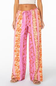 Roxy Iyla 2 Printed Wide Leg Drawstring Pants