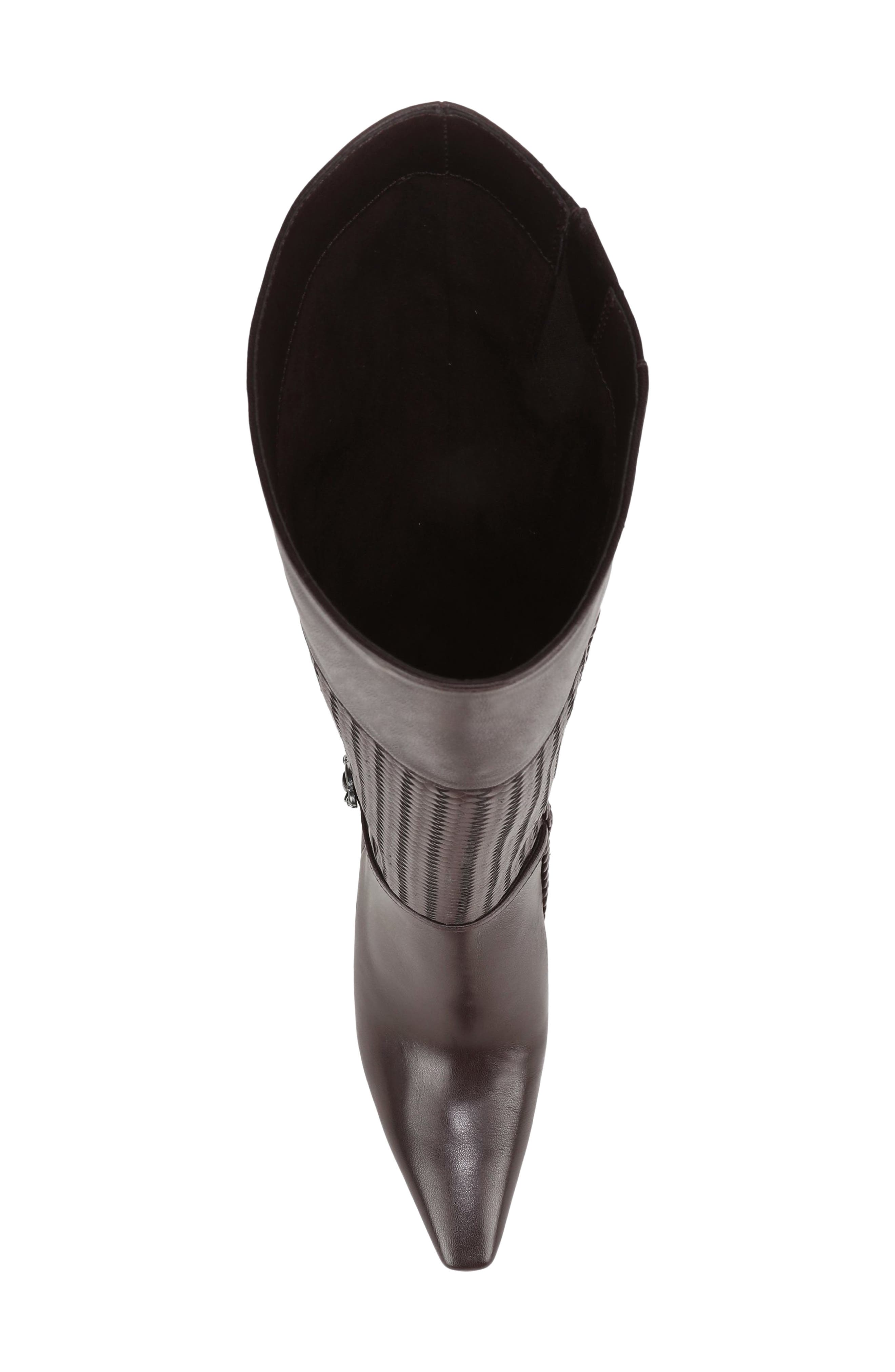 Sylvia Weave Knee High Boot, Alternate, color, CAFE NOIR