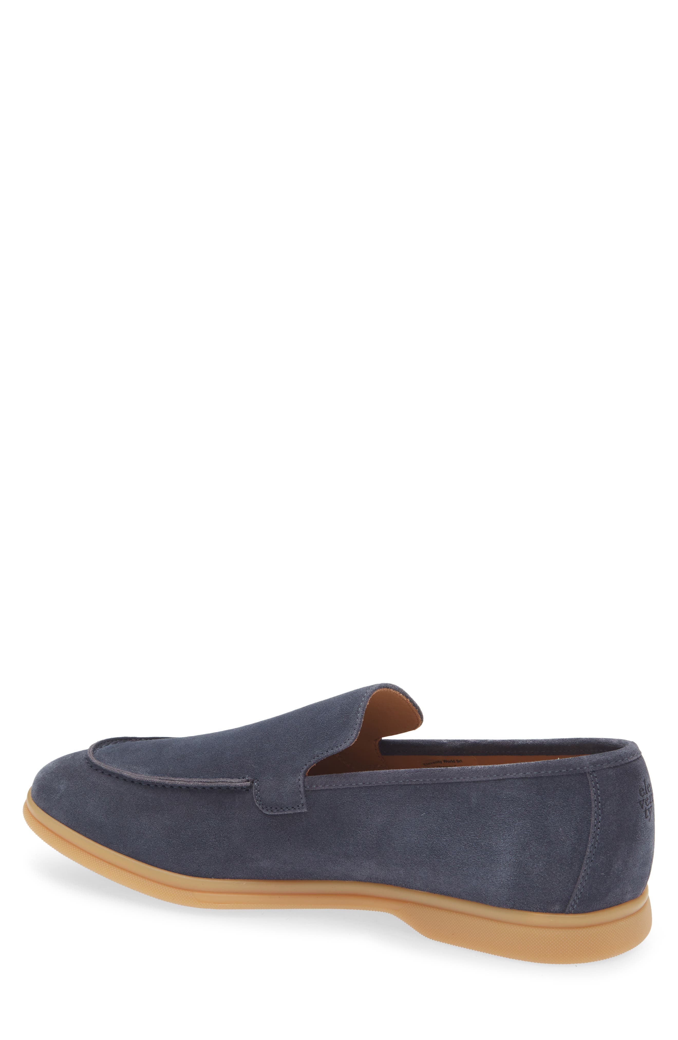 Apron Toe Loafer, Alternate, color, BLUE