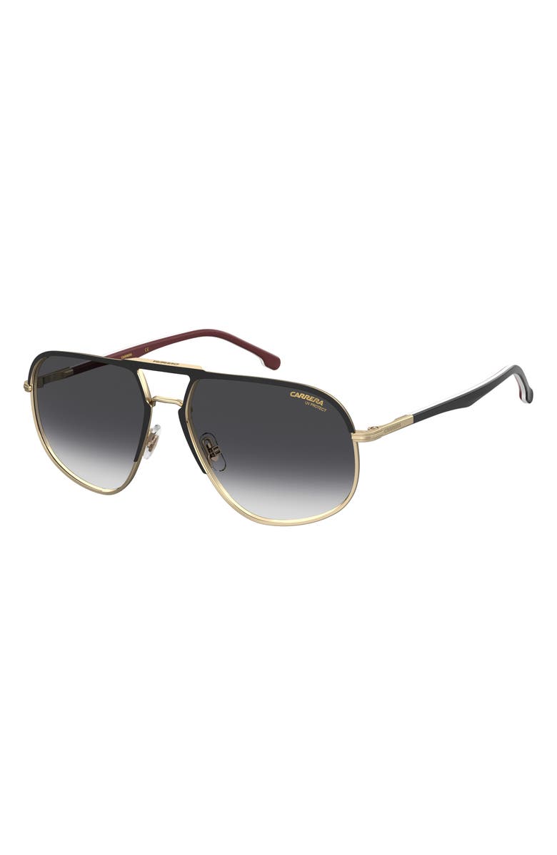 Carrera Eyewear 60mm Aviator Sunglasses, Alternate, color, 