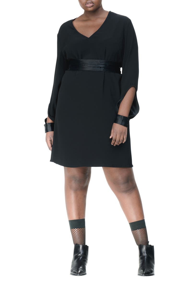 Welland Shift Dress, Main, color, BLACK