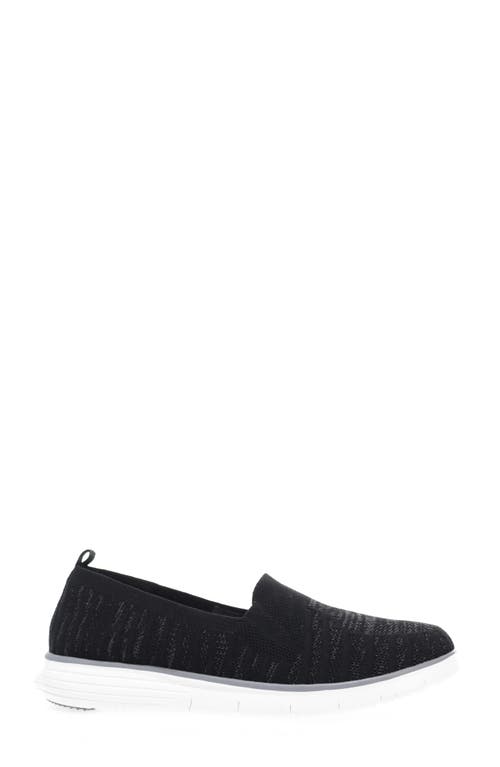 Propét Travelfit Slip-on Sneaker In Black/charcoal