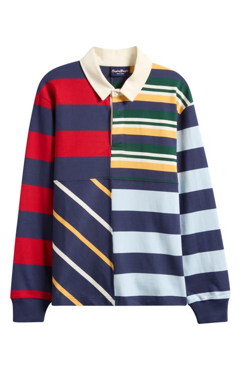 Harrison Pieced Stripe Rugby Shirt