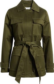 Caslon® Utility Cotton Trench Coat