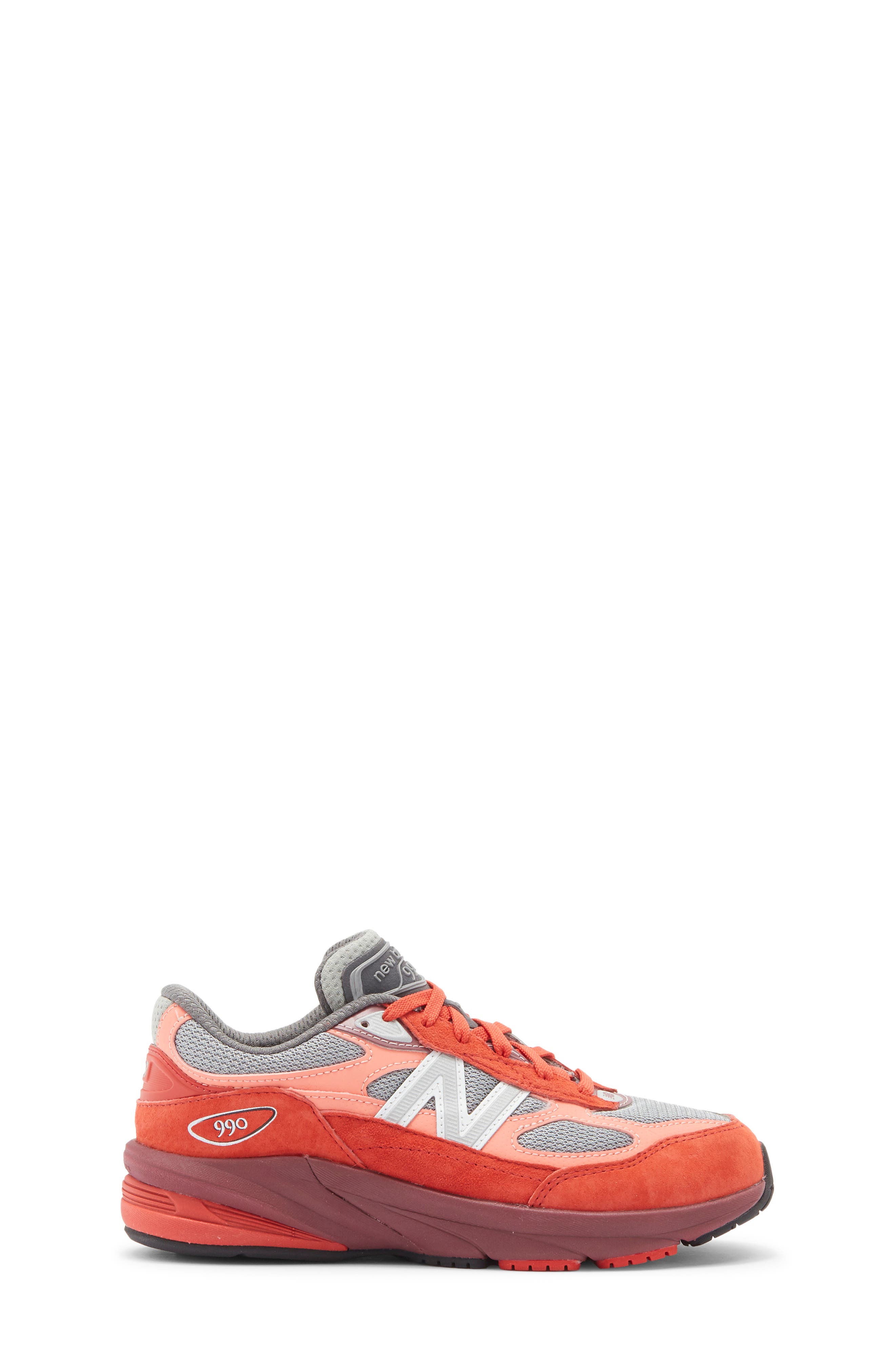 New Balance Gender Inclusive 990 Sneaker - Multiple Widths Available, Alternate, color, Red Alert/ Flare