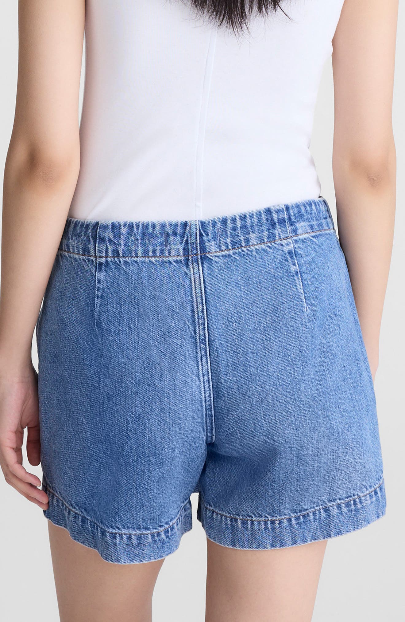 Denim Wrap Mini Skort - image 2