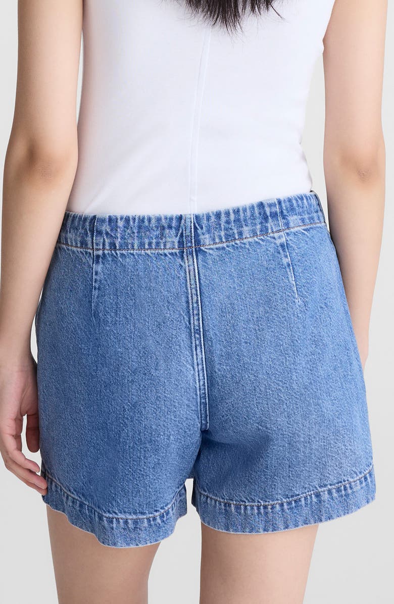 Madewell Denim Wrap Mini Skort, Alternate, color, Midvale Wash