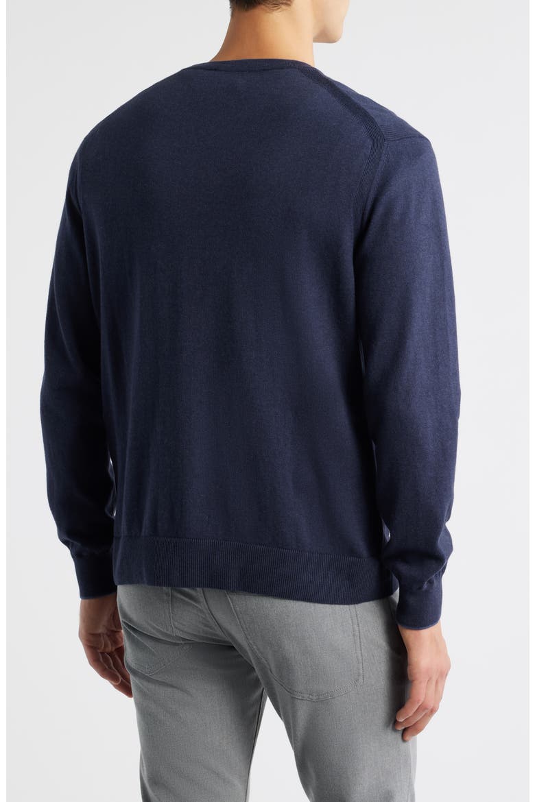 Charleston Cotton & Cashmere Cardigan, Alternate, color, NAVY