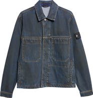 Stone Island Denim Biker Jacket