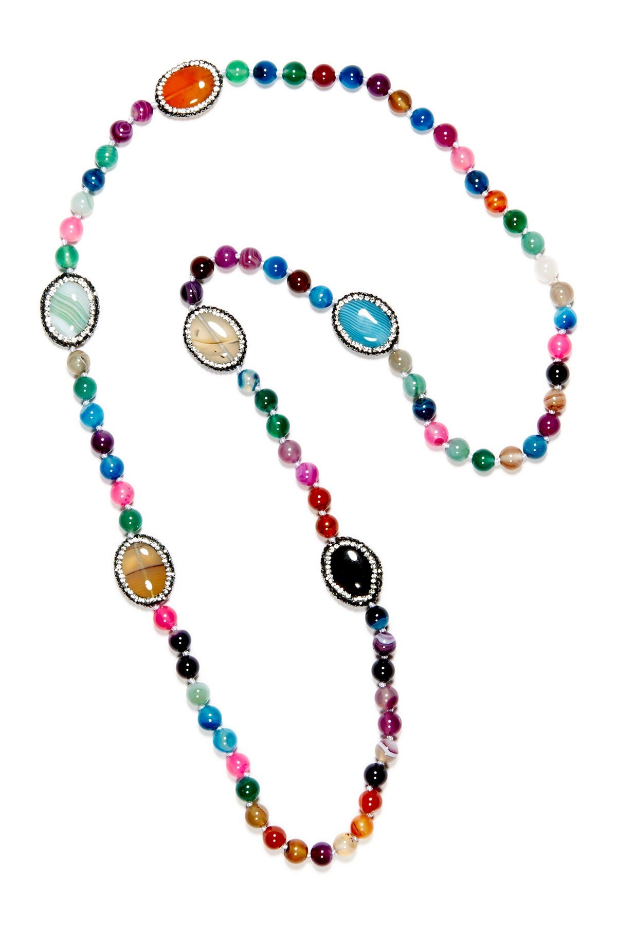 EYE CANDY LOS ANGELES Find Me Over the Rainbow Multi Color Mixed Agate ...