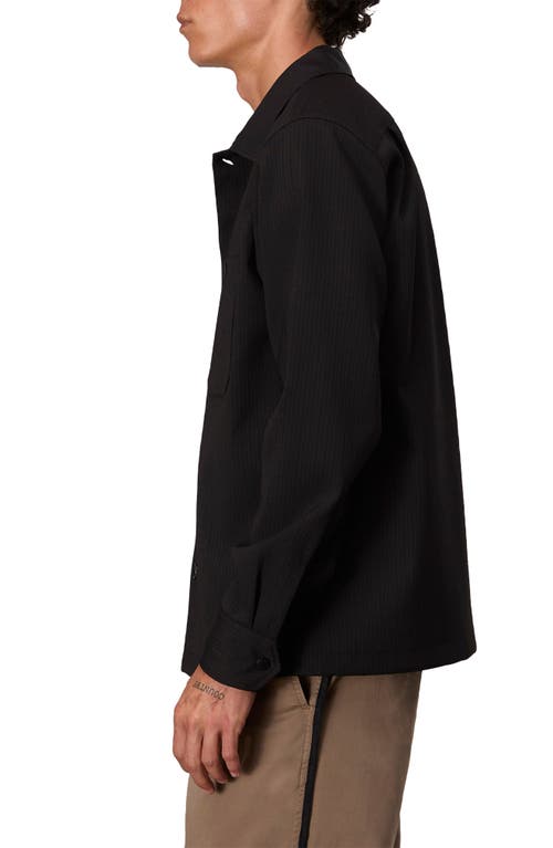 Rag & Bone Black Hyde Striped Overshirt