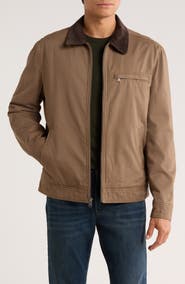 Lucky Brand Corduroy Collar Cotton Barn Jacket