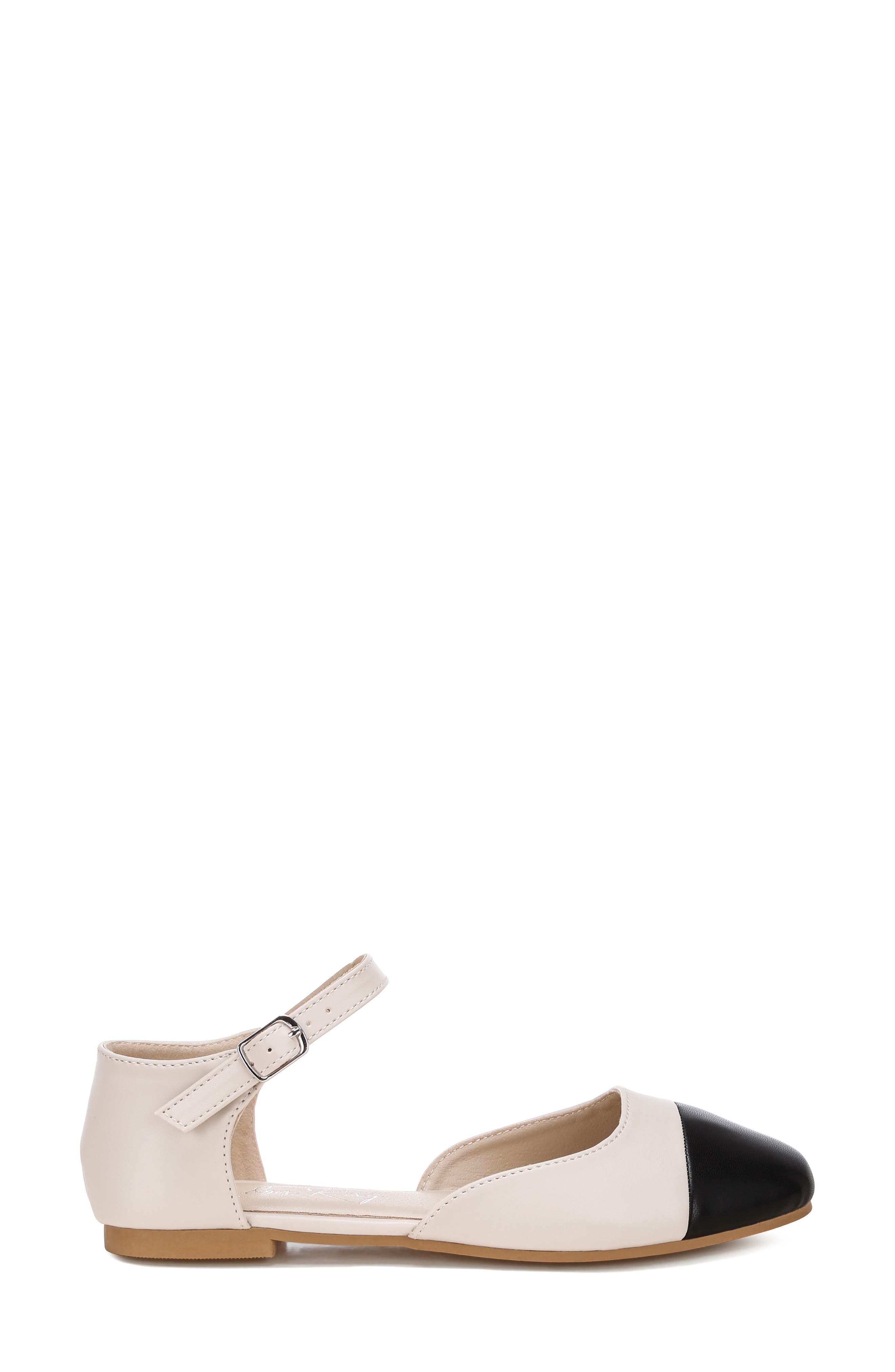 LONDON RAG Clevea Cap Toe Flat, Alternate, color, Ivory
