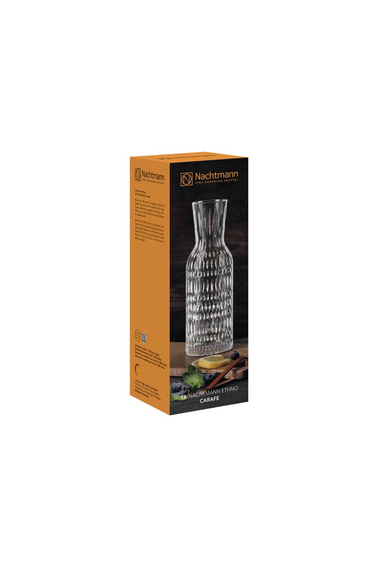Ethno Glass Carafe, Alternate, color, Clear