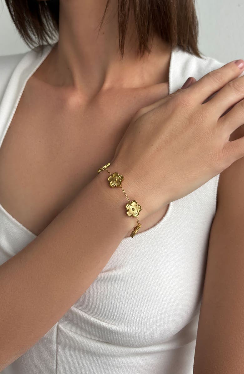 Adornia Clover Station Bracelet, Alternate, color,