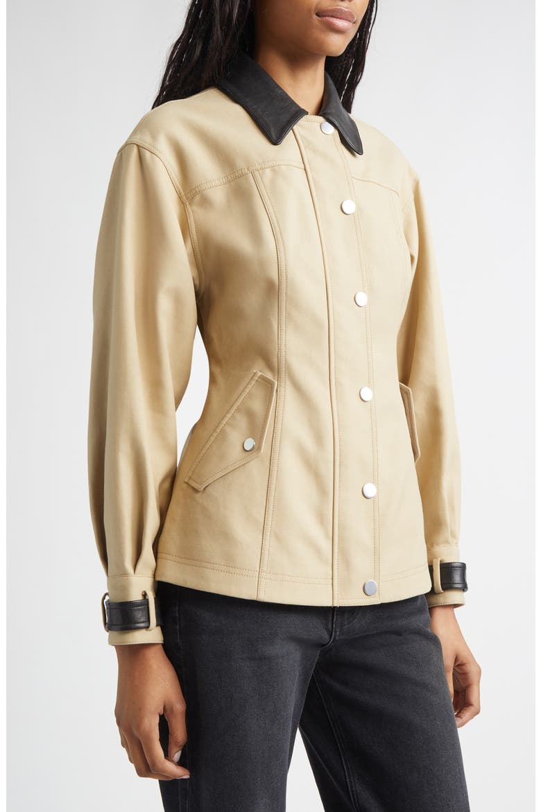 Talla Water Repellent Cotton Jacket, Alternate, color, SAND