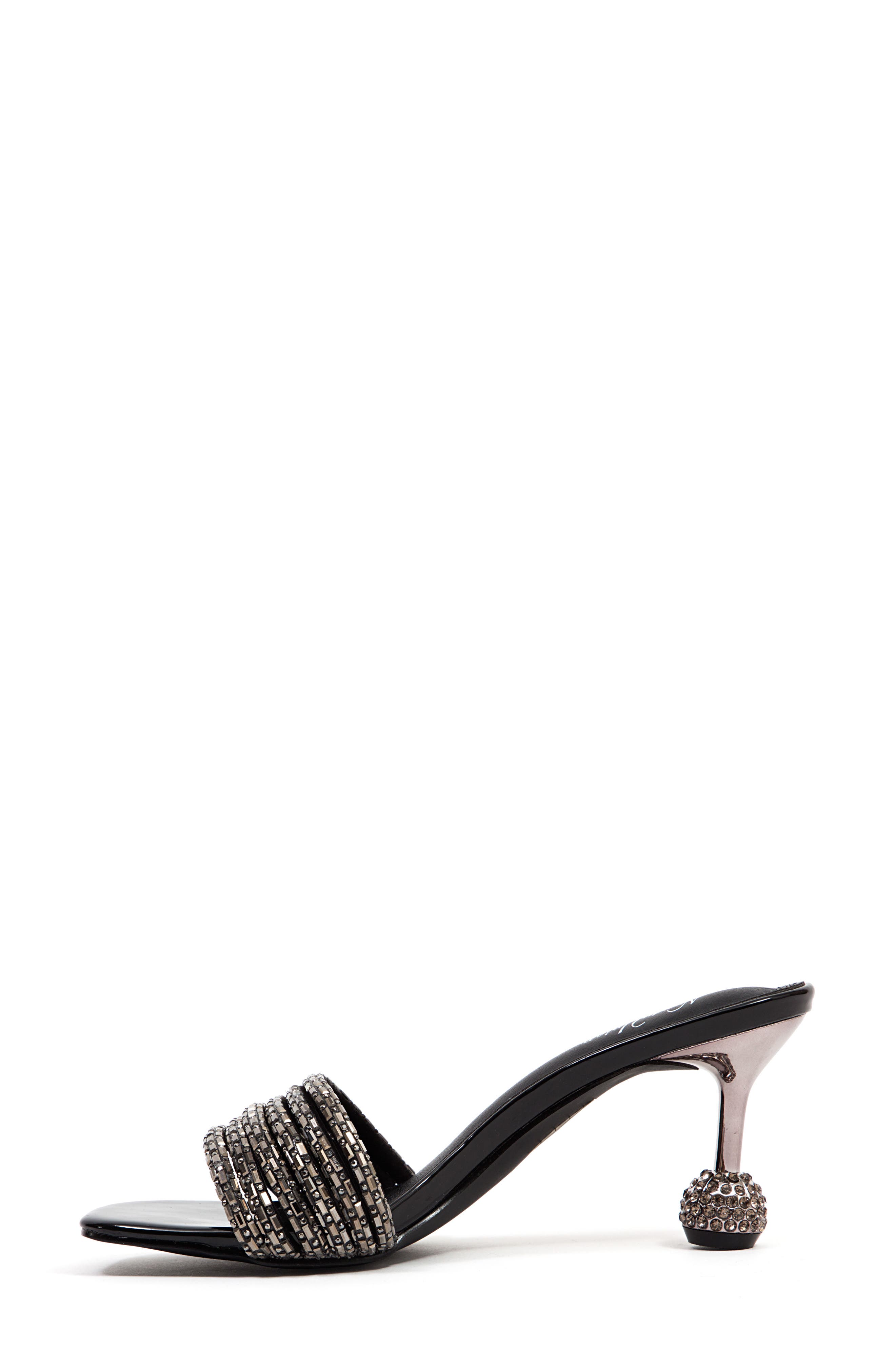 NINETY UNION Sassy Crystal Slide Sandal, Alternate, color, Black
